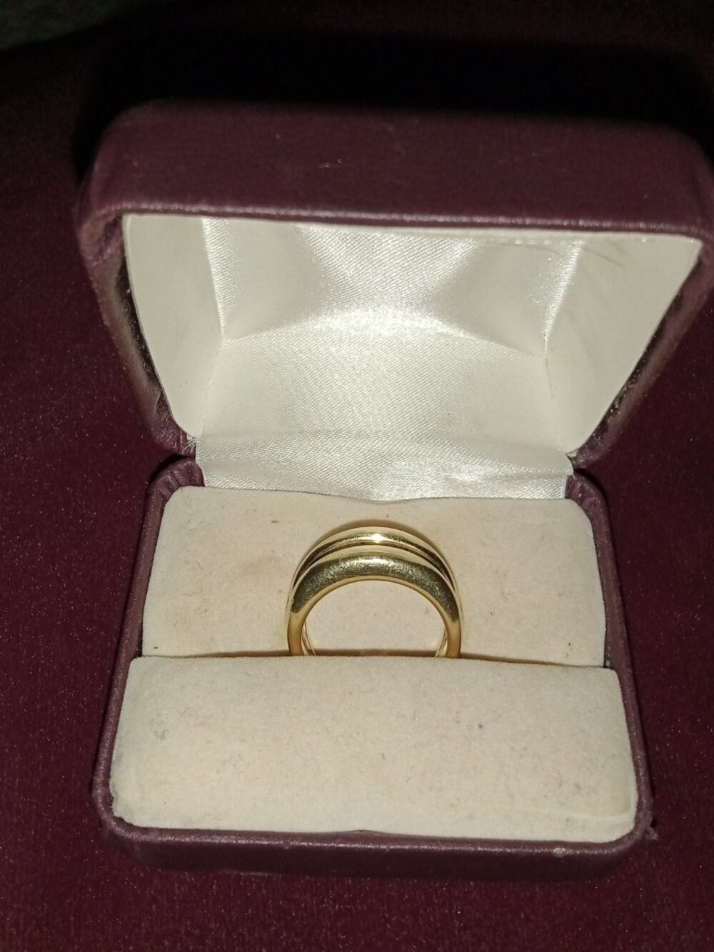 14kt Solid Gold 7.2g Blue Sapphire Men's Ring Sz 7.25 - Picture 2 of 13